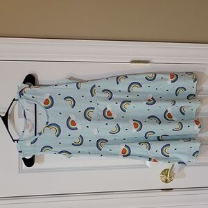 Girls watermelon rainbow dress